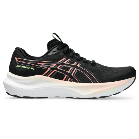 Zapatillas Running Gt-2000 14 Mujer Black/sun Coral