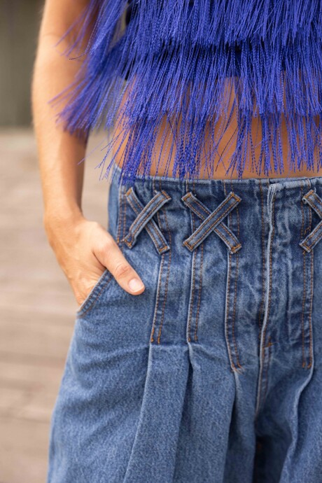 Cross Pants Vaquero Oscuro