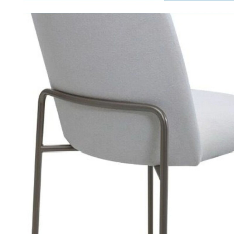 SILLA PATA DE HIERRO LACA CHOCOLATE LEVE - TELA BEIGE CLARA SILLA PATA DE HIERRO LACA CHOCOLATE LEVE - TELA BEIGE CLARA