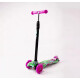 Monopatín Piccoly 3 Ruedas Para Niños Ajustable Con Luces Rosa