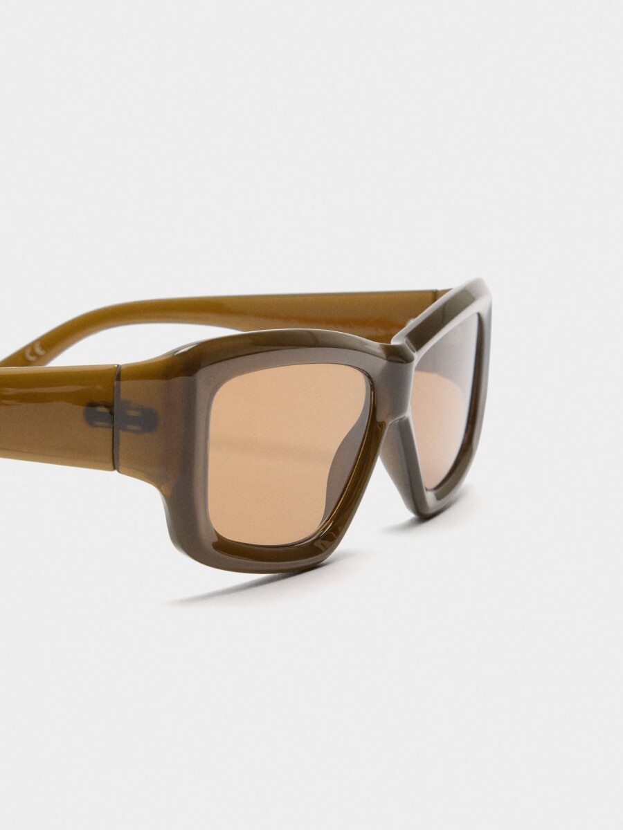 Gafas De Sol Cuadradas caqui