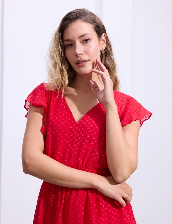 Vestido Capas ROJO