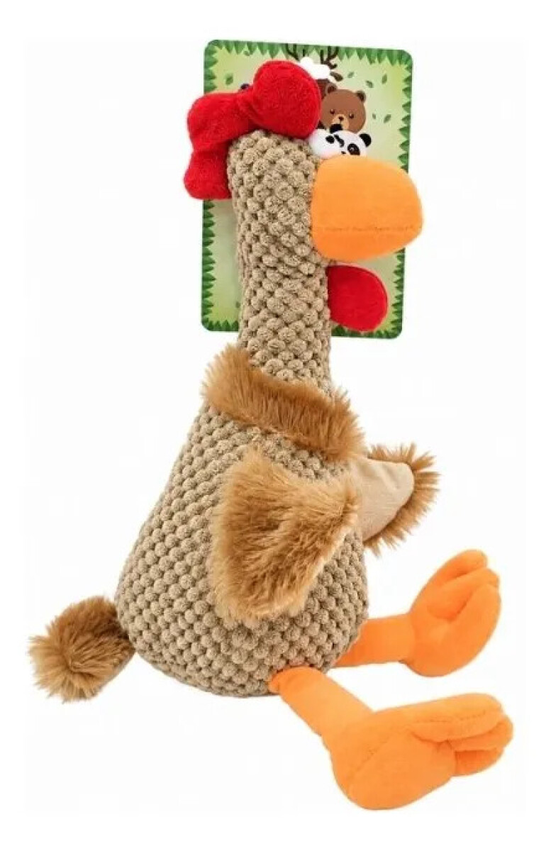Peluche Para Mascotas Gallo Con Sonido 35 Cm 