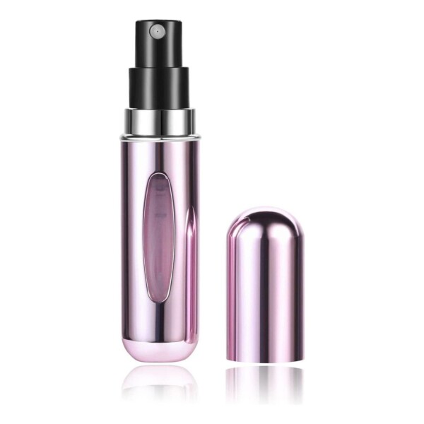 Frasco Mini Botella Recargable De Perfume Portátil X 5 Variante Rosa Metalico