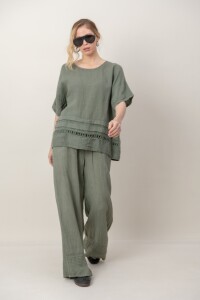 BLUSA ZEMYNA Verde seco