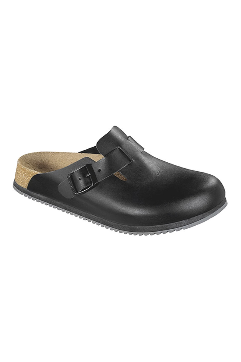 Zueco Boston Super Grip Leather - Regular Black