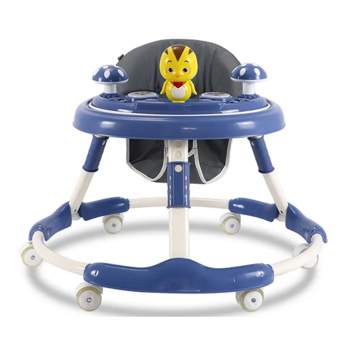 Andador Caminador Bebé c/ Altura Regulable Plegable Portable - Azul 