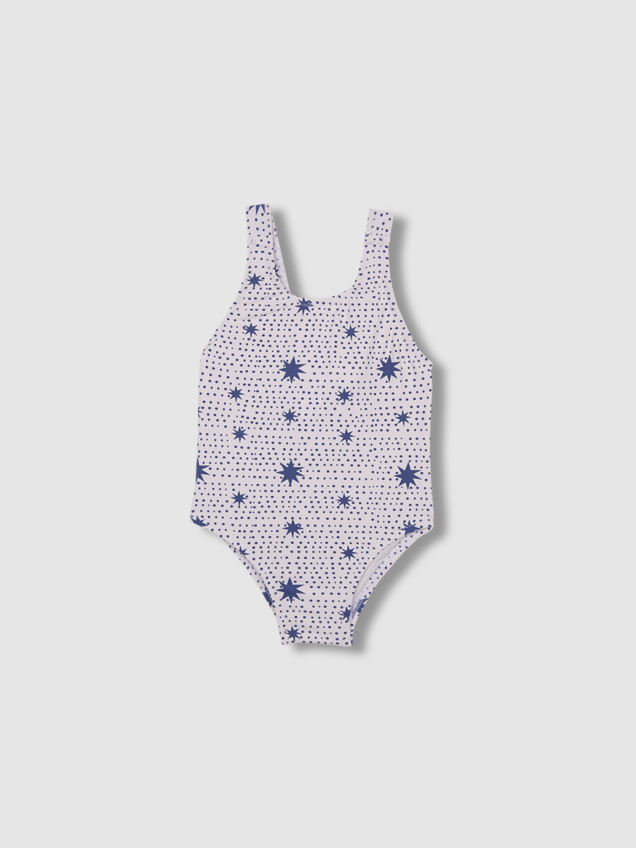 Bañador Print Estrellas Azules Azul Medio Oscuro