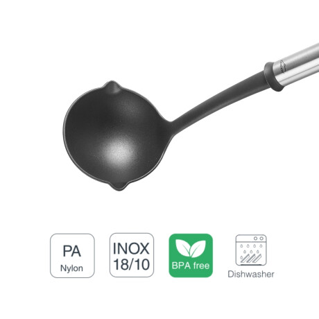 Cucharon Due nylon c/mango inox. Cucharon Due nylon c/mango inox.