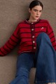 CARDIGAN TERRO TENNIS Rojo