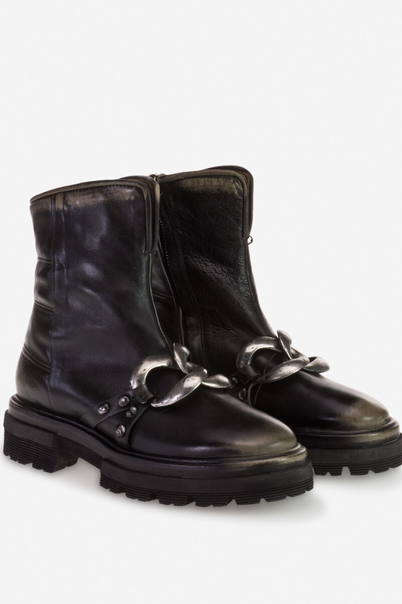 LADIES LEATHER BOOTS Gris