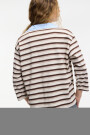 Camiseta con cuello Beige