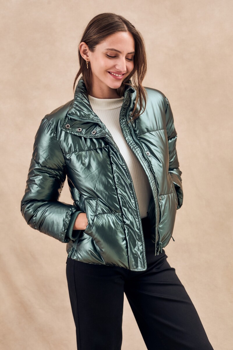 Campera Engomada Water Repellent Verde