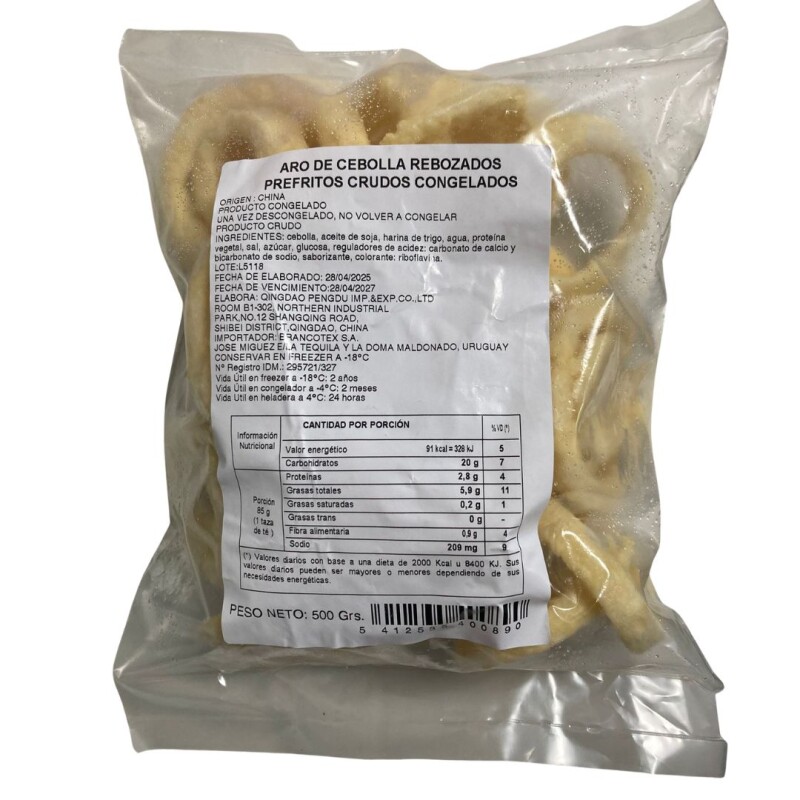AROS DE CEBOLLA 500G AROS DE CEBOLLA 500G