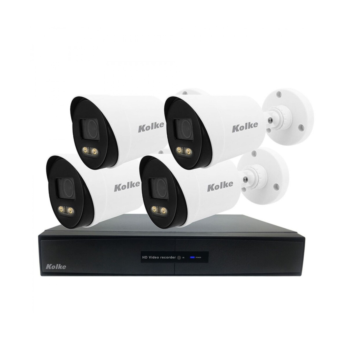 Kit 4 cámaras 2.0MP Full HD ColorVU KUK-445 
