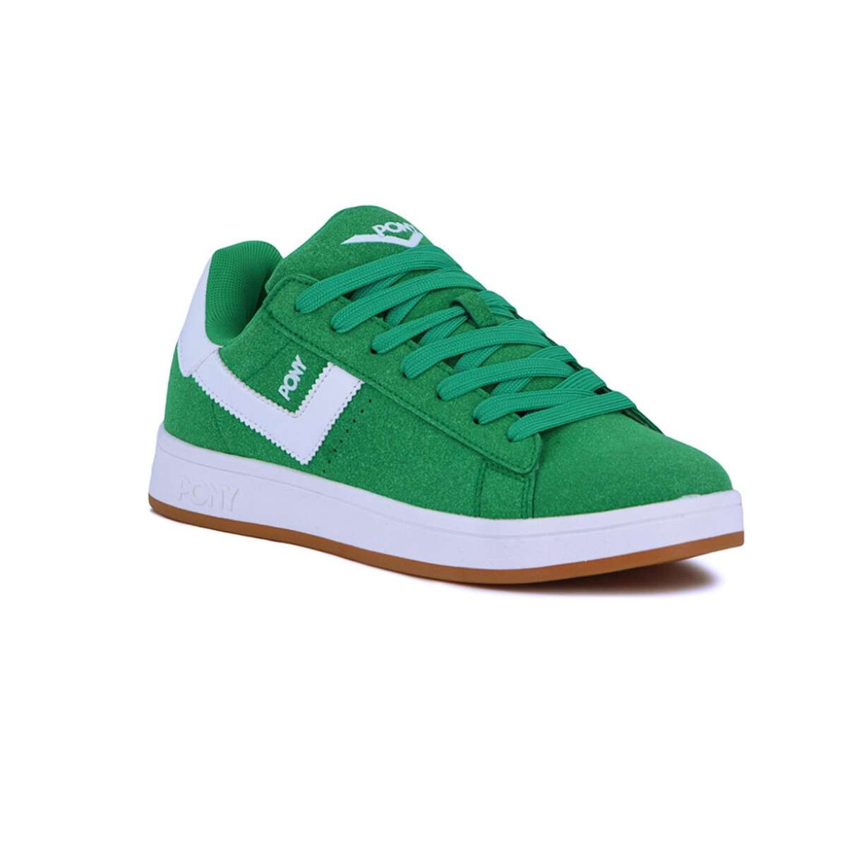 Pony Calzado Lifestyle Square Gamuza Hombre - Verde-Blanco 