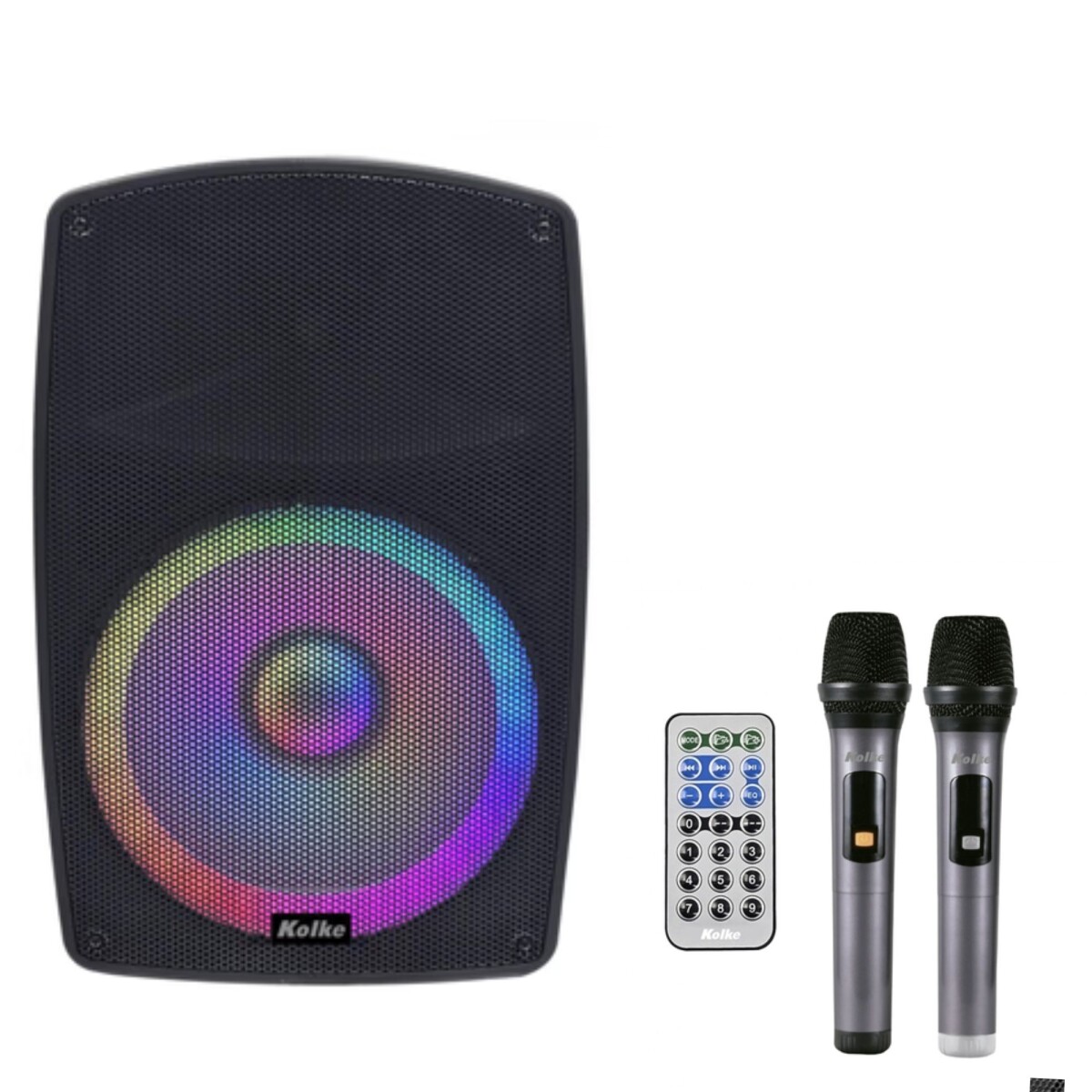 Parlante Kolke Fest Pro X12 KPB-668 Bluetooth 12" 350W Karaoke con Micrófonos 