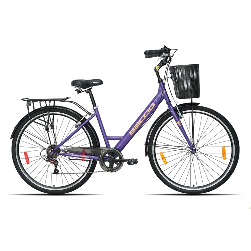 Bicicleta Baccio R.28 Dama Liberty 700 6v Urbana Violeta