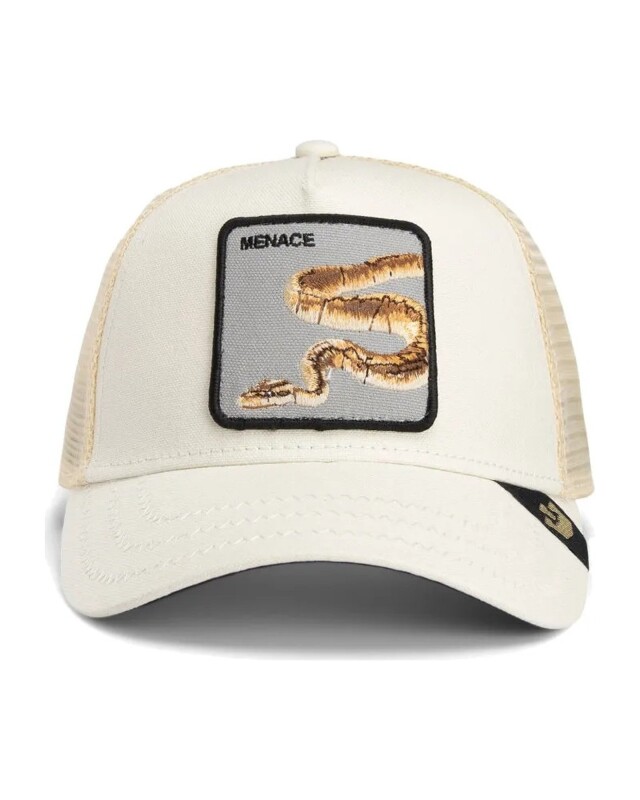 Gorra Goorin Bros Trucker Baseball - Menace Serpiente Beige Gorra Goorin Bros Trucker Baseball - Menace Serpiente Beige
