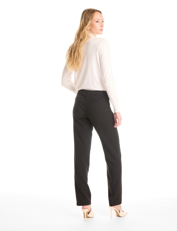 Pantalon Pull On Zip NEGRO