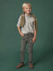Camisa De Cuadros Gris Melange