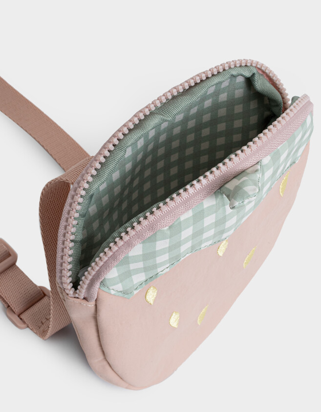 Mochilas y Carteras Infantiles Bandolera Infantil De Frutilla - Rosa Claro