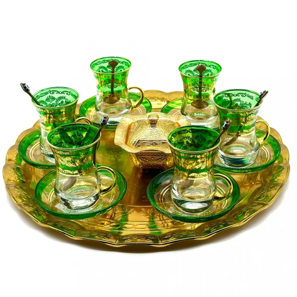 Juego de té completo vip verde Juego de té completo vip verde