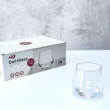 Juego De 6 Vasos Vidrio Cone 370ML Juego De 6 Vasos Vidrio Cone 370ML