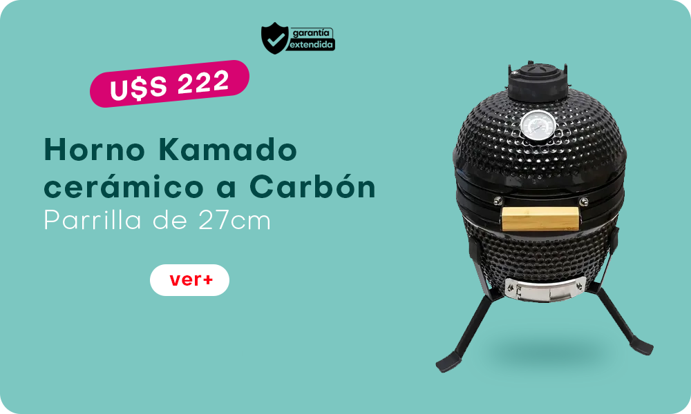 ¡Horno Kamado A Carbón Con Parrilla 27 en oferta!