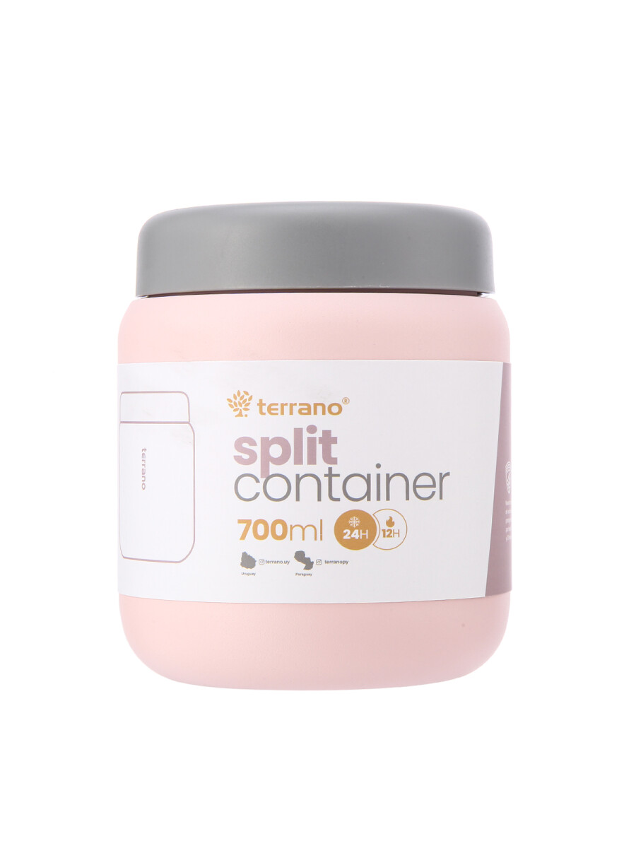Contenedor Alimentos Tupper Split 700mL. - Rosado 