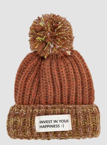 Gorro bicolor Marron