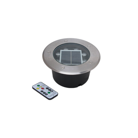 Luminaria de embutir piso solar RGB IP65 Ø180 IX4902Z