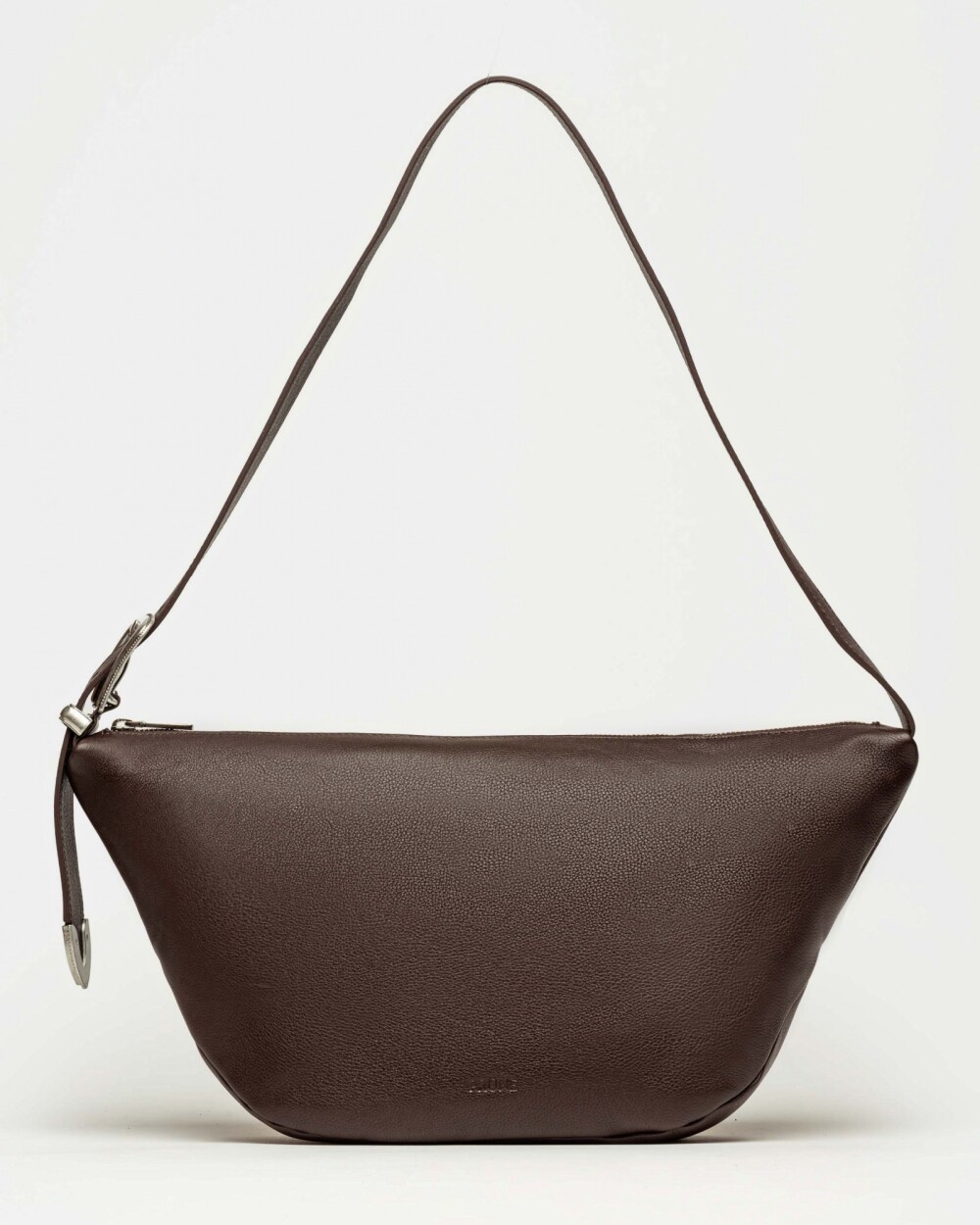 Bolso Bamboo en cuero graneado Marron