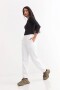 Pantalón dep clásico c/puños elásticos - UNISEX BLANCO