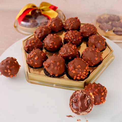 Bombonera Hexagonal x13 Dorado