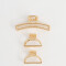 Broches Sets Classic Set De Broches Metálicos - Dorado