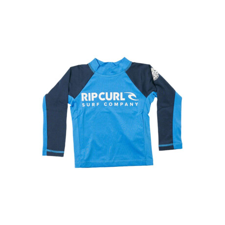 Lycra Rip Curl Shock Upf L/SBoy Celeste Combinado