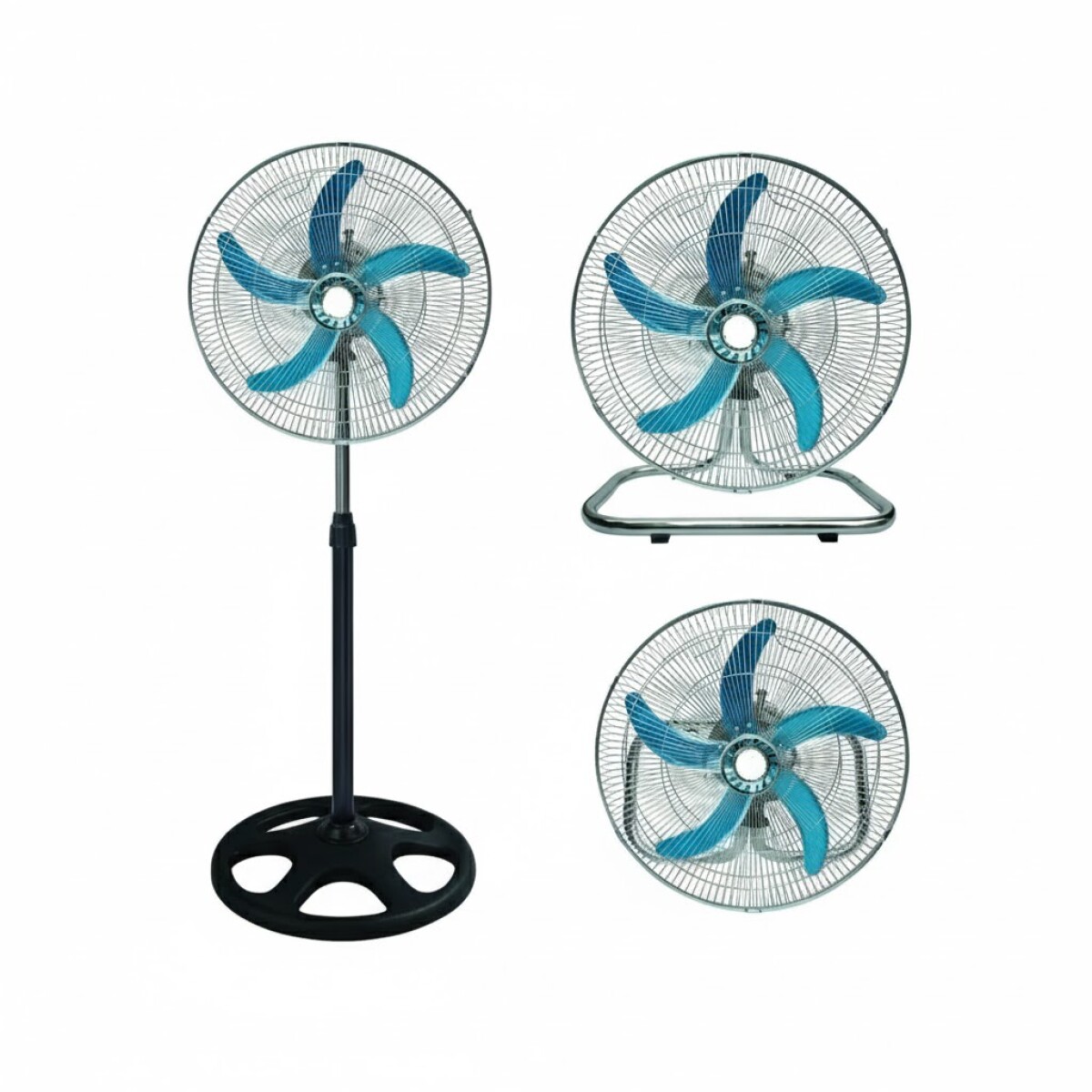 Ventilador 5 Aspas Metálicas Pedestal 