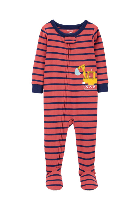 Pijama de algodón con pie diseño construcción 0