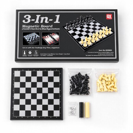 JUEGO DE MESA MAGNETICO 3 EN 1 BACKGAMMON AJEDREZ Y DAMAS JUEGO DE MESA MAGNETICO 3 EN 1 BACKGAMMON AJEDREZ Y DAMAS