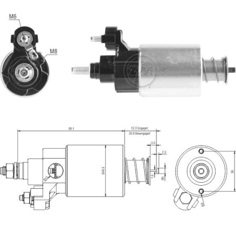 AUTOMATICO DE ARRANQUE FIAT FIAT GRAND SIENA-PALIO-TORO-ARGO N.DENSO ZM AUTOMATICO DE ARRANQUE FIAT FIAT GRAND SIENA-PALIO-TORO-ARGO N.DENSO ZM