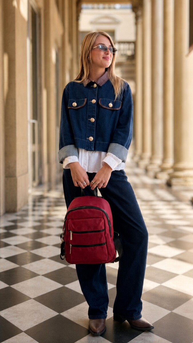 MOCHILA MELILLA - ROJO 