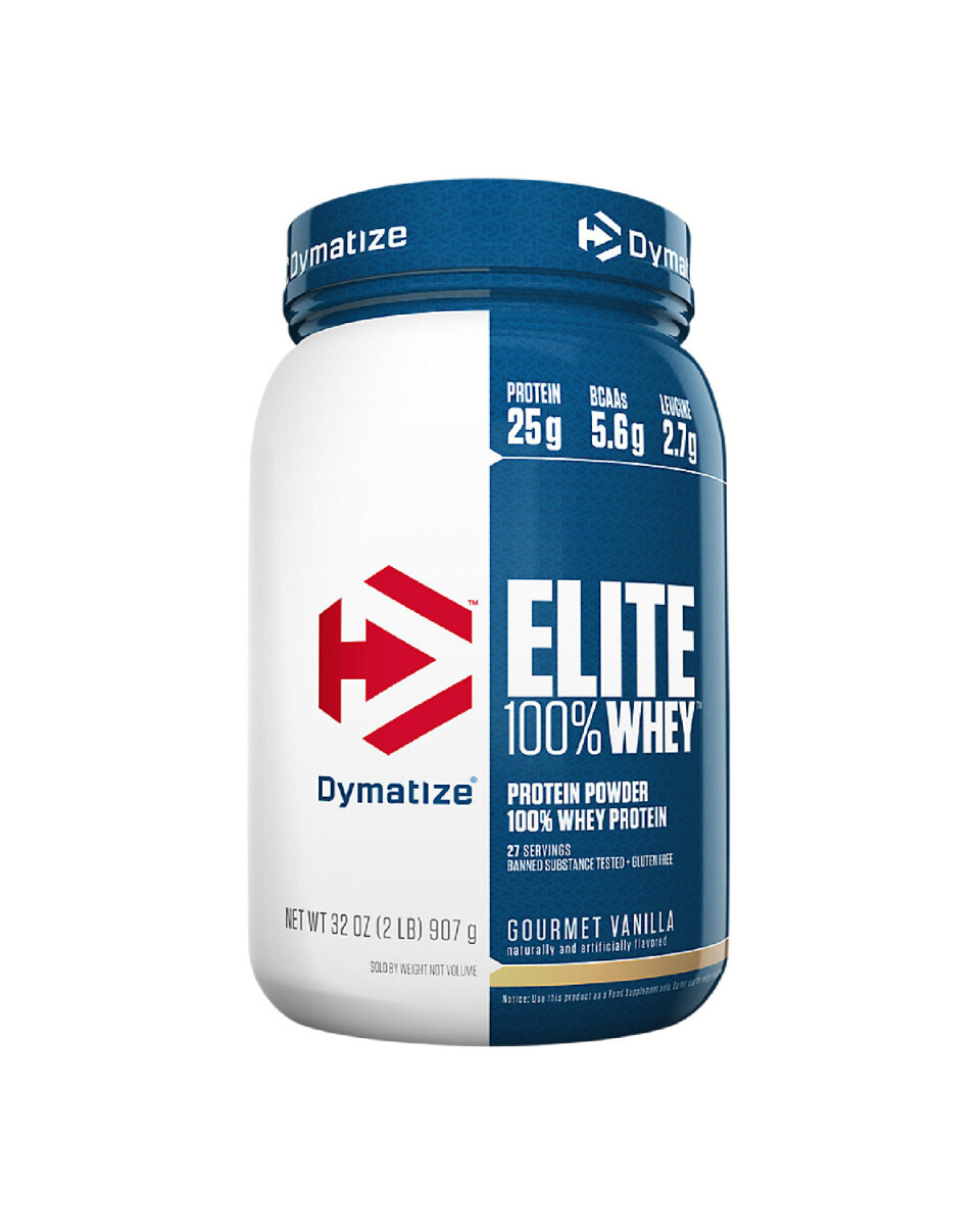 Suplemento Dymatize Elite 100% Whey Protein 2Lb - Vainilla 