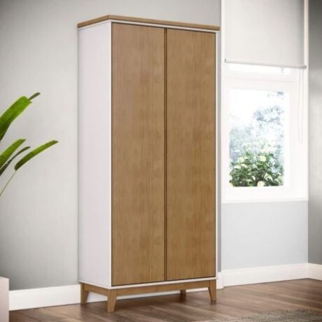 Ropero 2 Puertas Prata Blanco Y Natural 2812BFN Ropero 2 Puertas Prata Blanco Y Natural 2812BFN