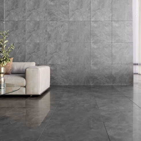 PORCELANATO 76X76 LISO MATE NEGRO RECTIFICADO GAMAS DE NEGRO
