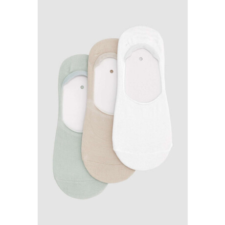 Pack de 3 medias invisibles lisas Variante 39