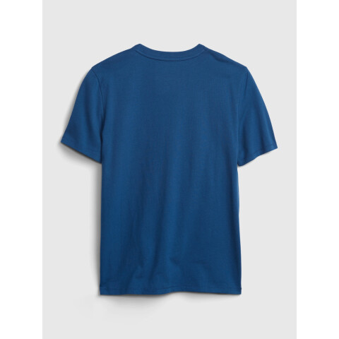 SS ORG SHIELD TEE BLUE WILLOW