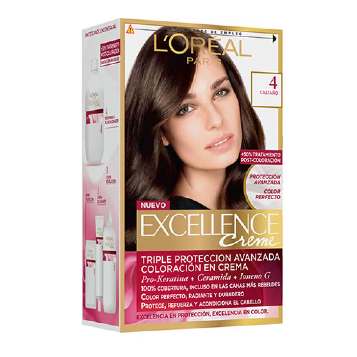 Tinta Excellence 4 Castaño 50ml – Tinte Duradero