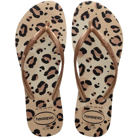 Ojotas Havaianas Slim Animals Beige