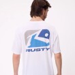 T-SHIRT RUSTY KOMMA BLANCO